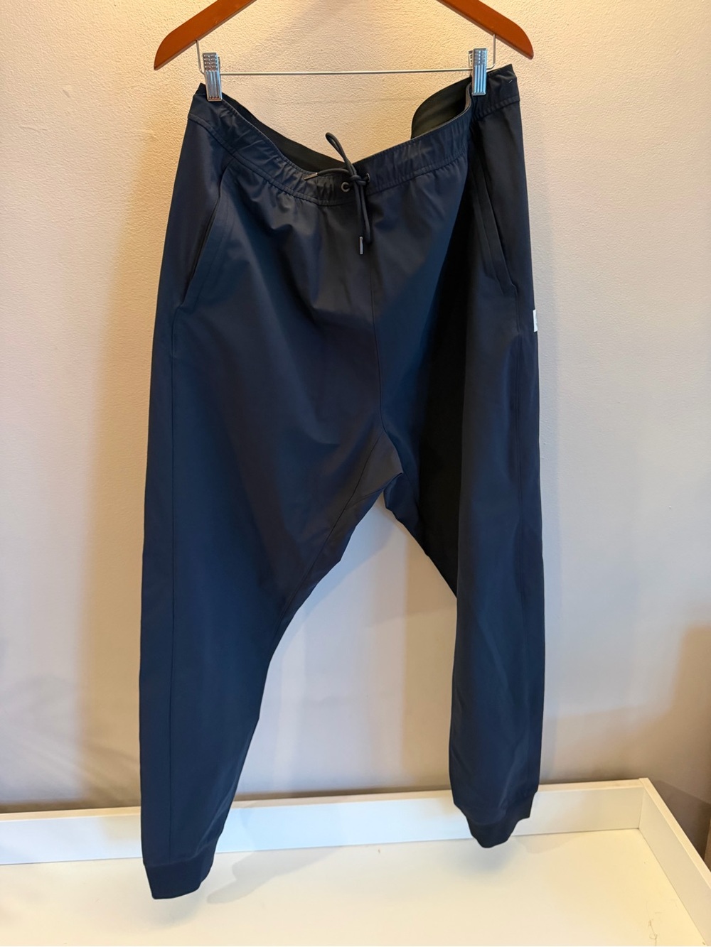 Reigning Champ Mens Navy Blue Athletic Jogger Pants XXL Drawstring Cuffs